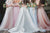 Women wearing the floor-length bridesmaid dress trend
