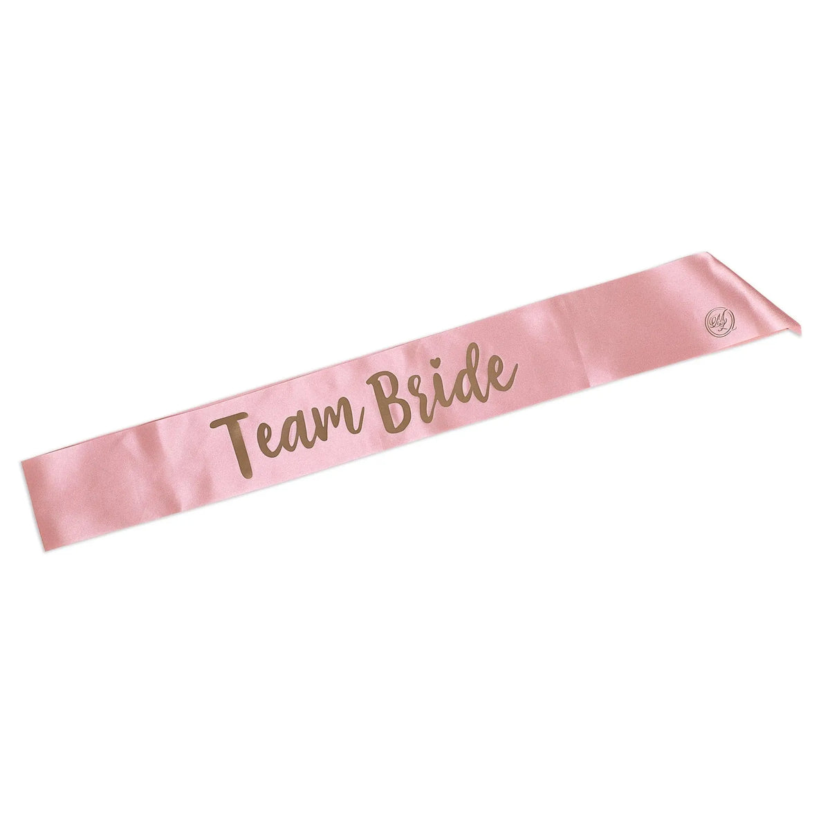 Mrs... At Last! Bridal Party Sashes Set for Bachelorette Party, Bridal Shower, Wedding Shower - Luxury, Quality Feel, Well-Made, White and Rose Gold Color, Gold Foil Lettering, Fits Most Body Types - Mrs... At Last!